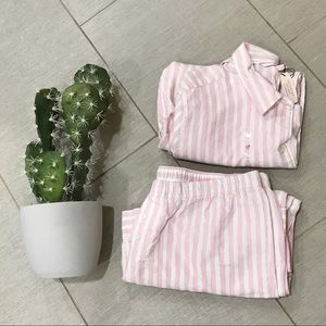 Pink striped Victoria’s Secret Pajama Set